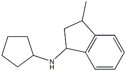 Cyclopentyl-(3-methyl-indan-1-yl)-amine结构式