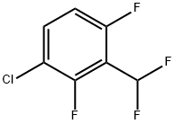 1-Chloro-3-(difluoromethyl)-2,4-difluorobenzene结构式