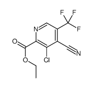 ethyl 3-chloro-4-cyano-5-(trifluoromethyl)pyridine-2-carboxylate Structure