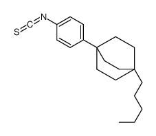 4-(4-isothiocyanatophenyl)-1-pentylbicyclo[2.2.2]octane结构式