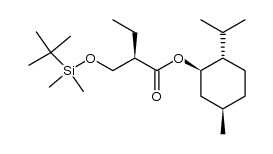 (1R,3R,4S)-p-menthan-3-yl (2R)-2-(dimethyl-t-butylsiloxymethyl)butyrate Structure
