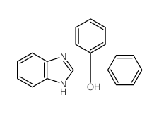 1H-Benzimidazole-2-methanol,a,a-diphenyl- structure