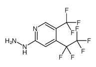 2-Hydrazino-4-(pentafluoroethyl)-5-(trifluoromethyl)pyridine Structure