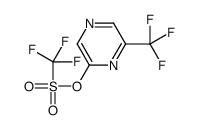 6-(Trifluoromethyl)-2-pyrazinyl trifluoromethanesulfonate Structure