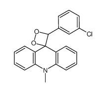 4'-(3-chlorophenyl)-10-methyl-10H-spiro[acridine-9,3'-[1,2]dioxetane] Structure