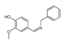 N-(4-hydroxy-3-methoxybenzylidene)benzylamine Structure