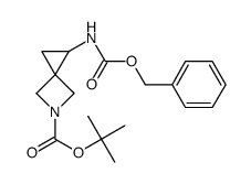 1-Benzyloxycarbonylamino-5-aza-spiro[2.3]hexane-5-carboxylicacidtert-butylester结构式