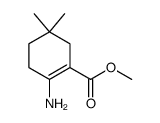 methyl 2-amino-5,5-dimethyl-cyclohex-1-enecarboxylate结构式