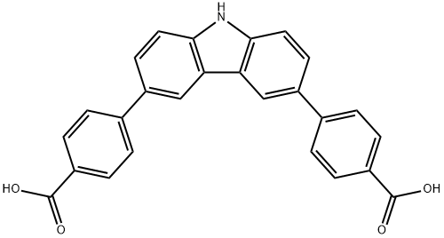 4,4'-(9H-carbazole-3,6-diyl)dibenzoic acid Structure