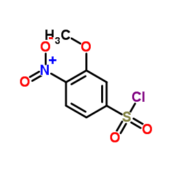 3-Methoxy-4-nitrobenzene-1-sulfonyl chloride Structure