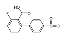 2-fluoro-6-(4-methylsulfonylphenyl)benzoic acid Structure