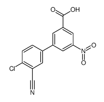 3-(4-chloro-3-cyanophenyl)-5-nitrobenzoic acid结构式