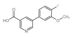5-(4-Fluoro-3-methoxyphenyl)nicotinic acid structure