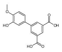 5-(3-hydroxy-4-methoxyphenyl)benzene-1,3-dicarboxylic acid Structure