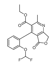 ethyl 4-[2-(difluoromethoxy)phenyl]-2-methyl-5-oxo-7H-furo[3,4-b]pyridine-3-carboxylate Structure