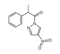 1-(4-nitro-1H-pyrazol-1-yl)-2-phenylpropan-1-one结构式