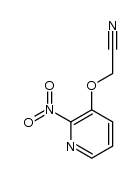 2-(2-nitropyridin-3-yloxy)acetonitrile结构式