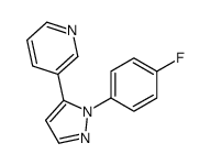 3-(1-(4-FLUOROPHENYL)-1H-PYRAZOL-5-YL)PYRIDINE structure