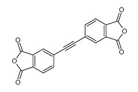 4,4'-(乙炔-1,2-二基)二酞酸酐结构式