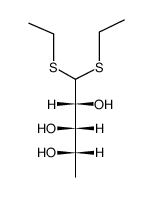 5-deoxy-L-(+)-arabinose-diethylmercaptal结构式