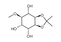 (1R,2R,3R,4S,5R,6S)-2,3,6-trihydroxy-4,5-di-O-isopropylidene-1-O-methylcyclohexane结构式