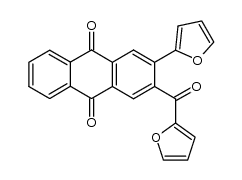 2-(2-Furyl)-3-(2-furoyl)-9,10-anthraquinone Structure