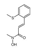 N-hydroxy-N-methyl-3-(2-(methylthio)phenyl)-2-propenamide Structure