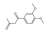 1-(3,4-dimethoxyphenyl)butane-1,3-dione结构式