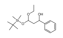 3-((tert-butyldimethylsilyl)oxy)-3-ethoxy-1-phenylpropan-1-ol结构式