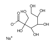 sodium,(3S,4R,5R)-2,3,4,5,6-pentahydroxy-2-(hydroxymethyl)hexanoate Structure