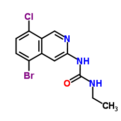 1-(5-Bromo-8-chloro-3-isoquinolinyl)-3-ethylurea Structure