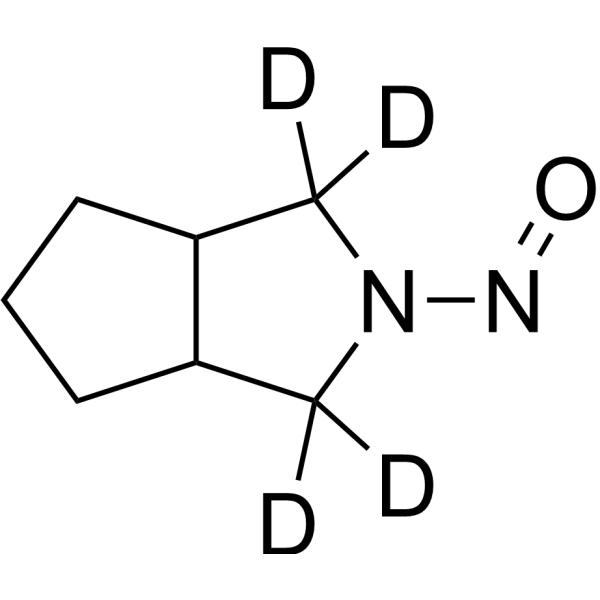 N-Nitroso-3-azabicyclo[3.3.0]octane-d4结构式