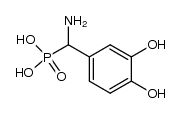 1-Amino-1-(3',4'-dihydroxyphenyl)methylphosphonic acid Structure