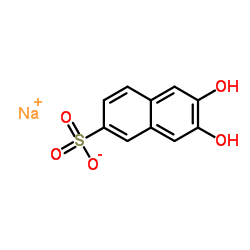 2,3-二羟基萘-6-磺酸钠结构式