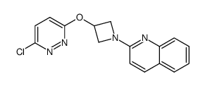 2-(3-((6-chloropyridazin-3-yl)oxy)azetidin-1-yl)quinoline结构式