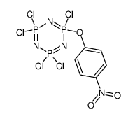 2,4,4,6,6-pentachloro-2-p-nitrophenoxycyclotriphosphazene Structure