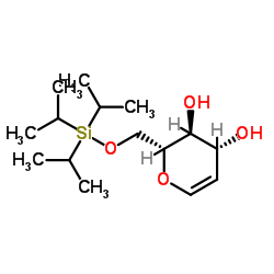 6-o-(triisopropylsilyl)-d-glucal structure