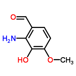 2-Amino-3-hydroxy-4-methoxybenzaldehyde structure