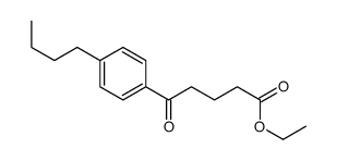 ETHYL 5-(4-N-BUTYLPHENYL)-5-OXOVALERATE结构式