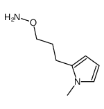 O-[3-(1-methylpyrrol-2-yl)propyl]hydroxylamine结构式