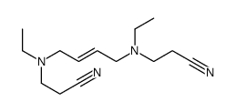 3-[4-[2-cyanoethyl(ethyl)amino]but-2-enyl-ethylamino]propanenitrile结构式