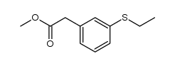 methyl 3-ethylthiophenylacetate结构式