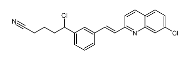 (E)-δ-chloro-3-[2-(7-chloro-2-quinolinyl)ethenyl]benzenepentanenitrile结构式
