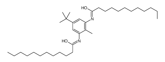 N-[5-tert-butyl-3-(dodecanoylamino)-2-methylphenyl]dodecanamide Structure