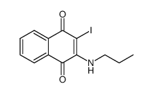 2-iodo-3-(propylamino)naphthalene-1,4-dione结构式