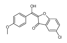 5-chloro-2-[hydroxy-(4-methoxyphenyl)methylidene]-1-benzofuran-3-one结构式