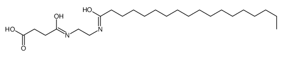 4-[2-(octadecanoylamino)ethylamino]-4-oxobutanoic acid结构式
