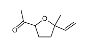 Ethanone, 1-(5-ethenyltetrahydro-5-methyl-2-furanyl)- (9CI) Structure