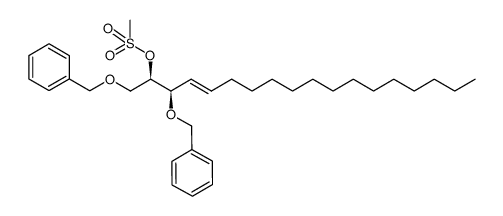 (2R,3R)-1,3-Di-O-benzyl-2-O-(methylsulfonyl)-4-octadecene-1,2,3-triol结构式