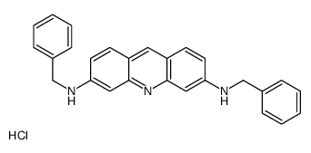 3-N,6-N-dibenzylacridine-3,6-diamine,hydrochloride结构式